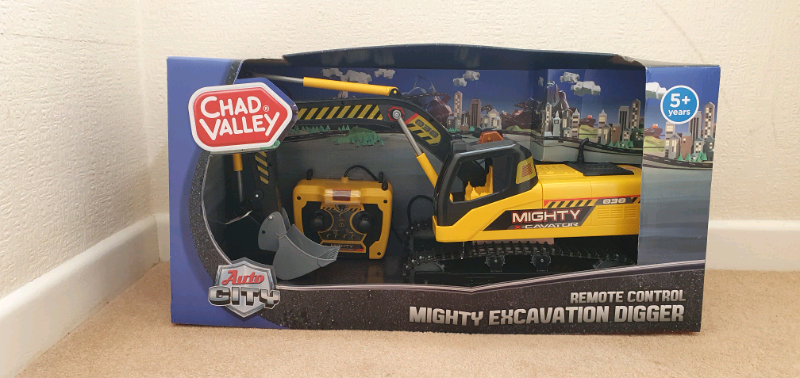 chad valley remote control mighty excavation digger